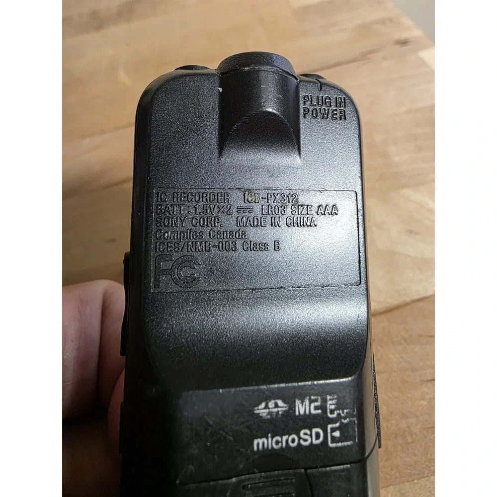 Original SONY ICD-PX312 Digital IC Voice Recorder Tested Working No Cables